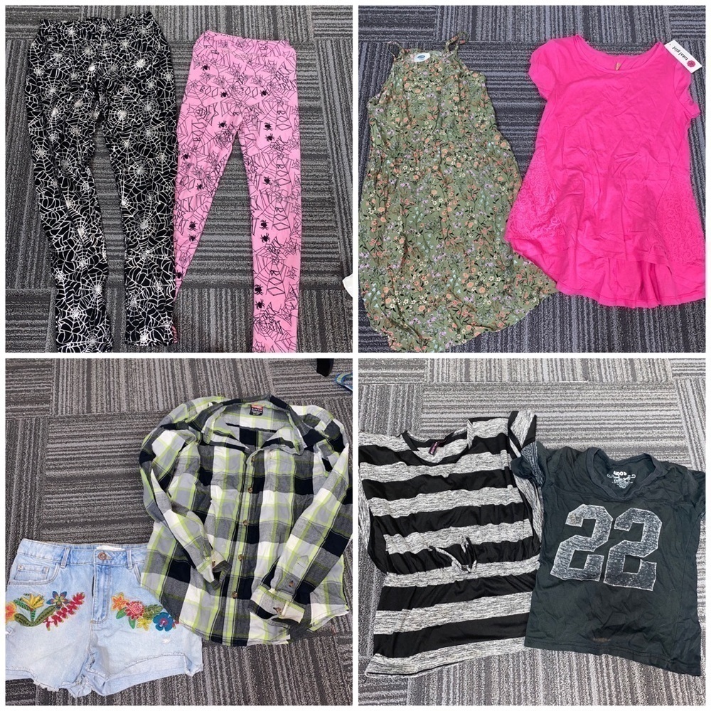 girls size L/XL bundle.  Wrangler, Zara, LulaRoe, lily bleu, old navy, Aboos